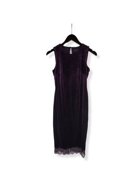 A Pea In The Pod Purple Velvet Maternity Dress Small